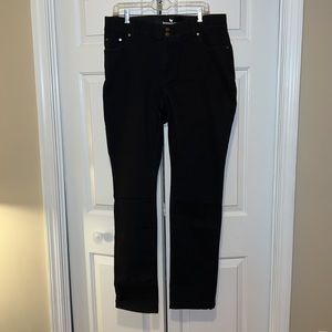Woman Within Sz. 20 black straight leg high rise jeans